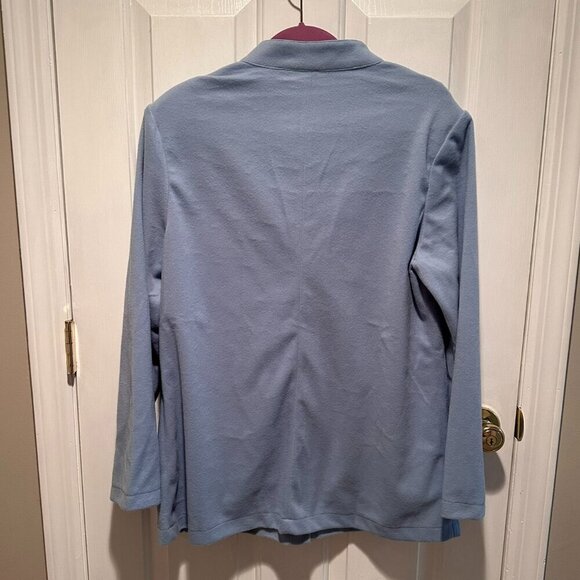 NWT Blue Sweater Jacket with Gold Buttons - Size Extra Large - Picture 3 of 4